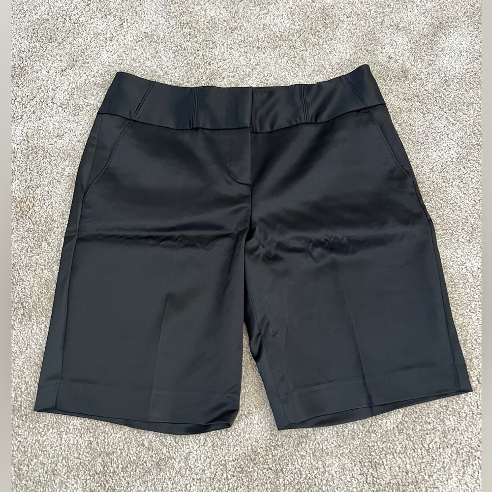 NWT The Limited Satin Black Long Shorts